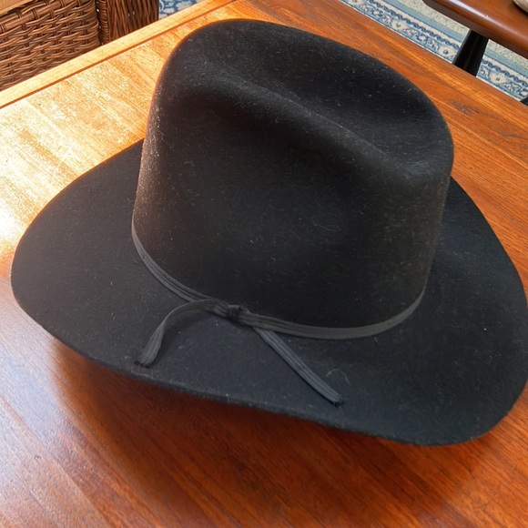 VTG Trail Ridge Dynafelt Hat. Water Repellent Fur Blend. AllBlack. Size 7&3/8”. - Picture 1 of 8
